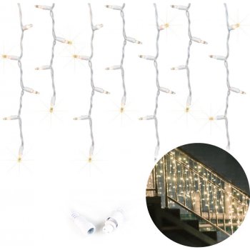 ZOLTA Fairy Lights vnitřní a venkovní 500LED 19m LED Deco voděodolné vánoční osvětlení pohádková světla 8 světelných režimů teplá bílá Icicle