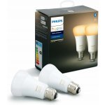 Philips Chytrá žárovka Hue Bluetooth 9W, E27, White and Color Ambiance 2ks – Zboží Mobilmania