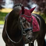 Equestrian Stockholm Čabraka na uši Velvet Merlot – Zboží Mobilmania