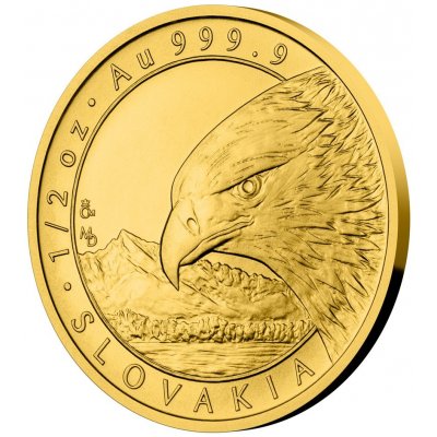 Česká mincovna Zlatá mince Orel 2022 stand 1/2 oz – Zboží Mobilmania