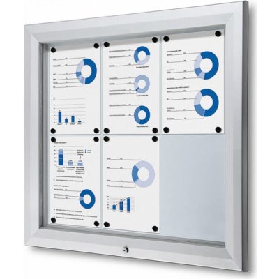 Jansen Display Venkovní magnetická vitrína T 6 x A4 – Zboží Mobilmania