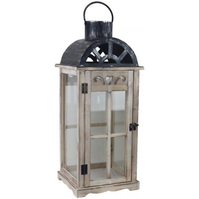 Dřevěná lucerna D7093/B – Zboží Dáma