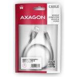 Axagon BUCM-AM10AB HQ USB-C USB-A, USB 2.0, 3A, ALU, oplet, 1m, černý – Zbozi.Blesk.cz