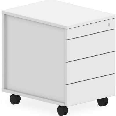 Artspect RC461C/B - Mobilní kontejner bezúchytkový 43x58x59,5cm - Bílá – Sleviste.cz