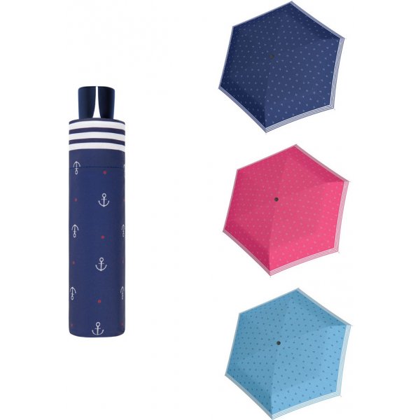 Doppler Mini Fiber Sailor dámský skládací mechanický deštník růžový od 449  Kč - Heureka.cz