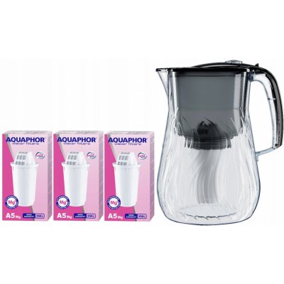 Aquaphor Orleans 4,2 l černá + A5 Mg 3 ks – Zboží Dáma