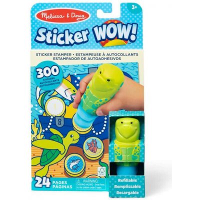 Melissa & Doug Sticker WOW! Obrázková knížka s razítkovačem Želva – Hledejceny.cz