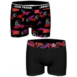 John Frank pánské boxerky JF2BHYPE07 2 Pack černá