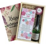 dárková dřevěná bedna k narozeninám pro ženy malá – Sleviste.cz