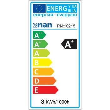 Whitenergy LED žárovka SMD2835 B45 E27 3W studená bílá