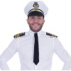 Karnevalový kostým funny fashion Sada Lodní kapitán námořník čepice kravata a výložky