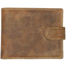 Guru Leather pánská kožená peněženka s přezkou tan BHT 304 L
