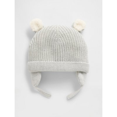 GAP Baby zateplená sherpa čepice Unisex Šedá – Zboží Dáma