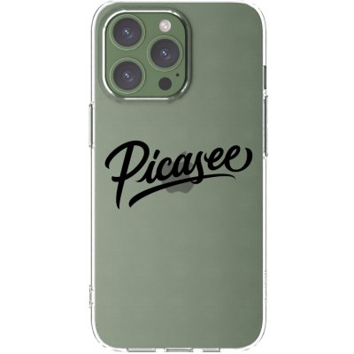 Picasee silikonový průhledný obal pro Apple iPhone 13 Pro - Picasee - old logo - black – Zboží Mobilmania