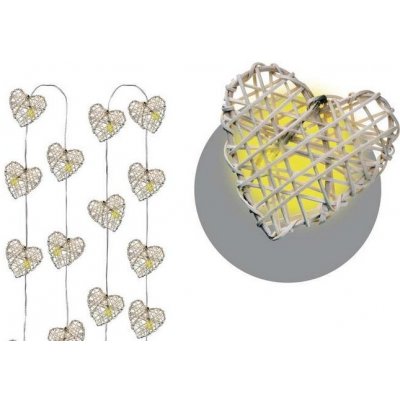 Emos ZY1404 16 LED vánoční osvětlení srdce 3M IP20 teple bílá – Hledejceny.cz