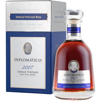 Diplomático Single Vintage 2007 Limited Edition 43% 0,7 l (holá láhev)