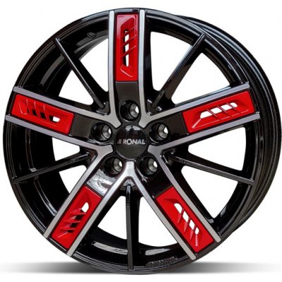 Ronal R67 8x19 5x108 ET55 red left
