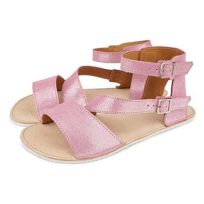 Vlnka Dámské barefoot kožené sandály Imogen růžová – Sleviste.cz