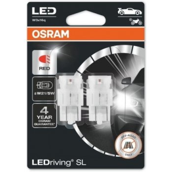 Osram LED W21/5W 7515DRP-02B RED 12V 2,4W W3x16q od 428 Kč - Heureka.cz