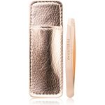 Tweezerman Mini Slant pinzeta se zešikmeným koncem mini s cestovním pouzdrem Rose Gold – Zboží Dáma