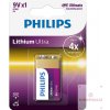 Baterie primární Philips Lithium Ultra 9V 1ks 6FR61LB1A/10