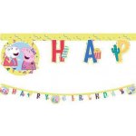 Procos Banner Happy Birthday prasátko Peppa – Zboží Dáma