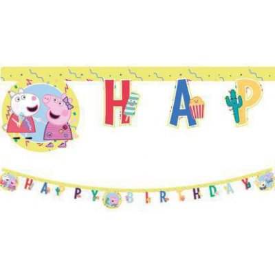 Procos Banner Happy Birthday prasátko Peppa – Zboží Dáma