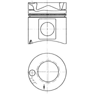 Píst KOLBENSCHMIDT 93171600 – Zboží Mobilmania