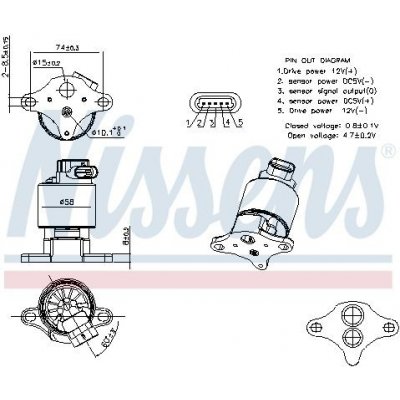 AGR-Ventil NISSENS 98360 – Hledejceny.cz