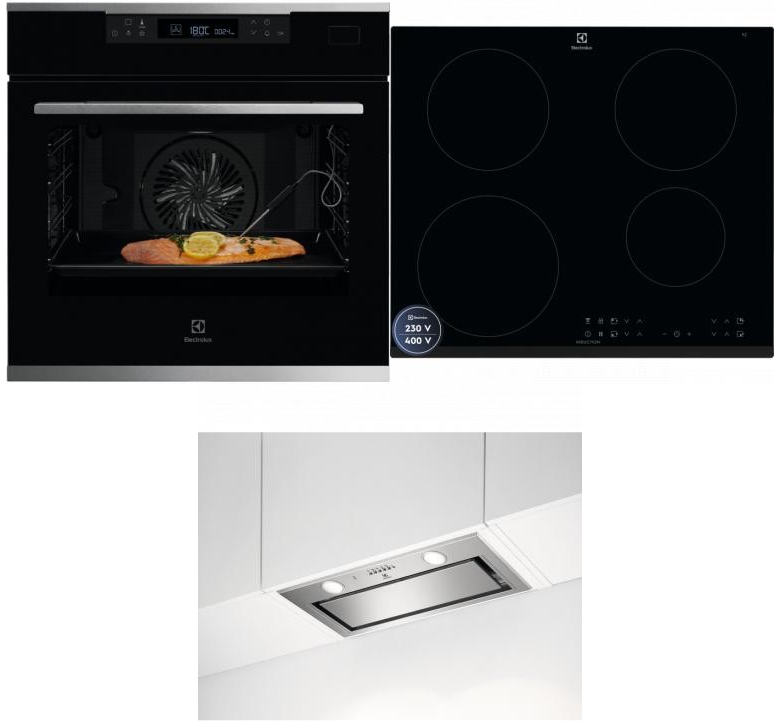 Set Electrolux KOBCS31X + LIR60433B + LFG716X