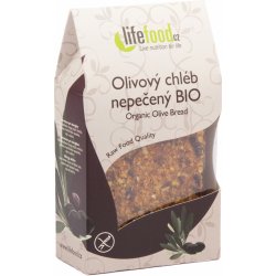 Lifefood Nepečené vita placky s olivami BIO 90 g