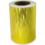 Univerzální hologramová samolepící fólie na metry MOTIV 1 čtverečky - šíře 20cm - zlatá