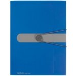 Herlitz Desky s gumičkou easy orga A4 3 chlopně PP neprůhledné modré – Hledejceny.cz