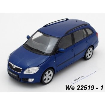 Welly Škoda Fabia Combi II 2009 modrá 1:24