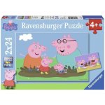 Ravensburger Prasátko Peppa Šťastná rodina 2 x 24 dílků – Zbozi.Blesk.cz