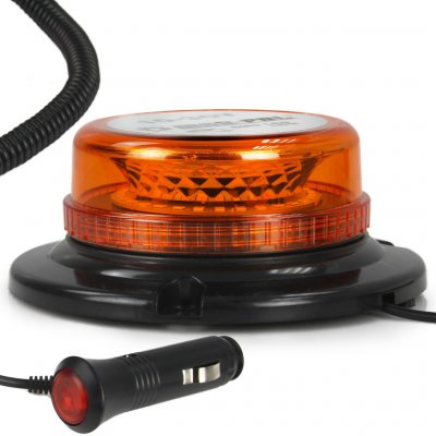 MAR-POL Maják na auto magnetický - oranžový 10-30V 30LED M82715 – Sleviste.cz