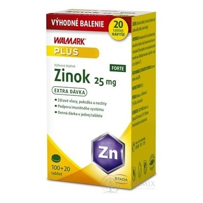 Walmark Zinek Forte 25 mg Promo 120 tabliet – Hledejceny.cz