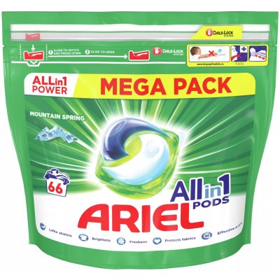 Ariel All in 1 Pods Mountain Spring Kapsle na praní 66 PD – Hledejceny.cz