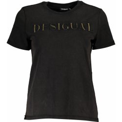 DESIGUAL WOMEN SHORT SLEEVE T-SHIRT BLACK