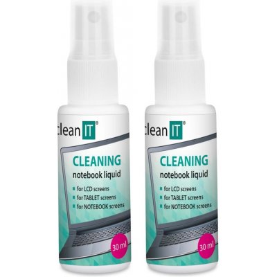 CLEAN IT čisticí roztok na obrazovky s utěrkou 2x30 ml – Sleviste.cz