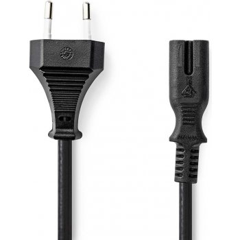 Nedis Euro na IEC-320-C7 černý 5m Kabel, napájecí, 230V, zástrčka Euro, na IEC-320-C7, dvoulinka, černý, 5m PCGP11040BK50
