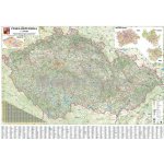 Česká republika silniční - nástěnná mapa 135 x 90 cm, lamino + 2 lišty – Zbozi.Blesk.cz