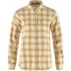 Dámská košile Fjällräven Övik Flannel Shirt W Chalk White-Dune Beige