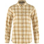 Fjällräven Övik Flannel Shirt W Chalk White-Dune Beige – Zboží Dáma