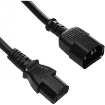 PremiumCord Prodlužovací kabel - síť 230V, IEC 320 C13 - C14, 3 m, kps3