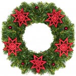 Laalu.cz Věnec ČERVENÁ HVĚZDA 30 cm – Zboží Mobilmania