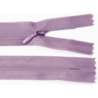 Spirálový zip no.3 skrytý nerozepínací 20cm - více barev color: 749 světle fialová – Hledejceny.cz