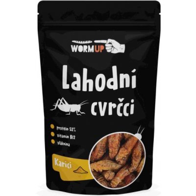 WormUP Lahodní Cvrčci Kari 20 g – Hledejceny.cz