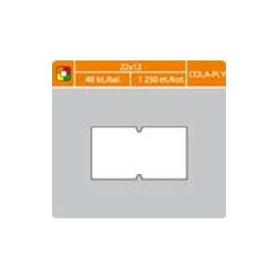 Etikety do etiketovacích kleští - 22 x 12 mm COLA-PLY / bílá – Zboží Živě