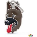 MF GERMAN SHEPERD 4,2x2,5 cm gravírovateľný přívěsek – Zboží Mobilmania